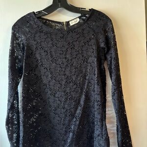 Elegant Black Lace Shirt